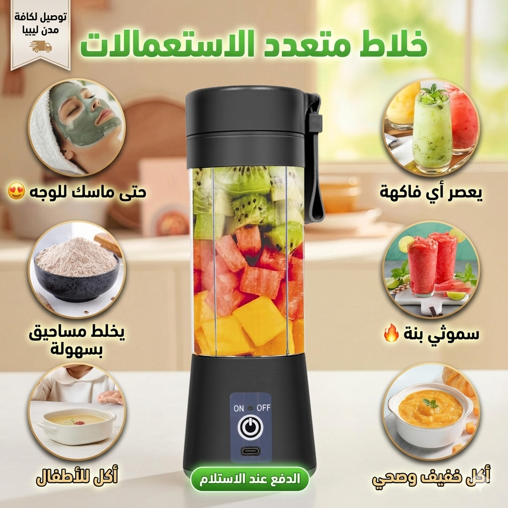 خلاط محمول متعدد الاستعمالات