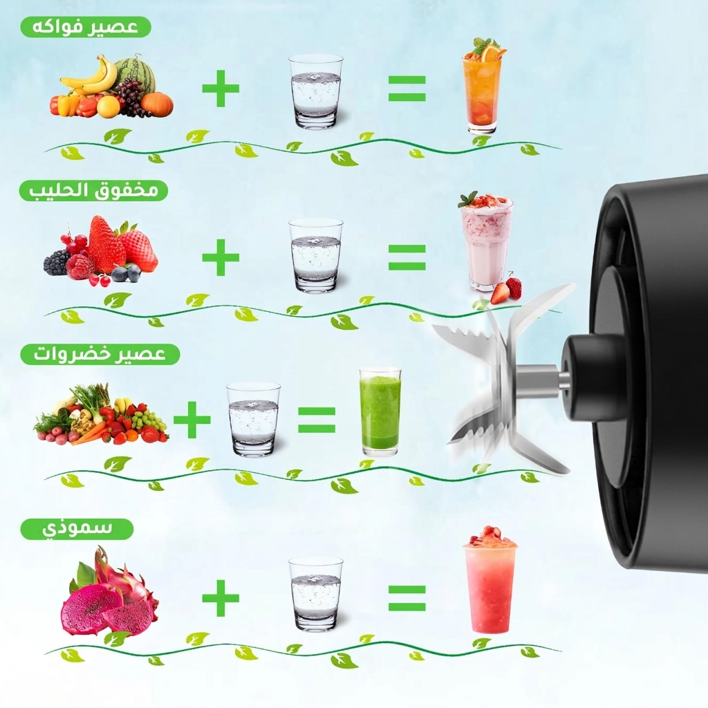 خلاط محمول متعدد الاستعمالات